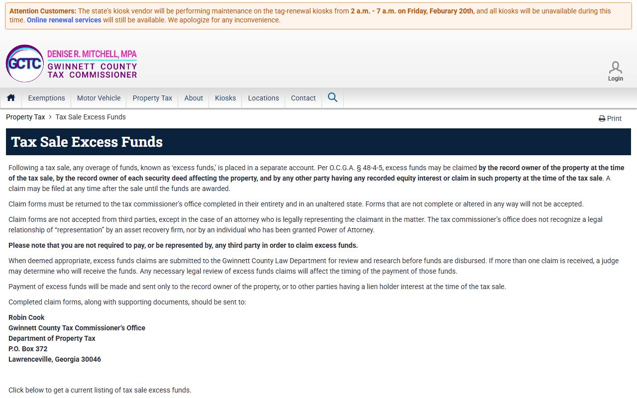 Gwinnett County Unclaimed Money source image