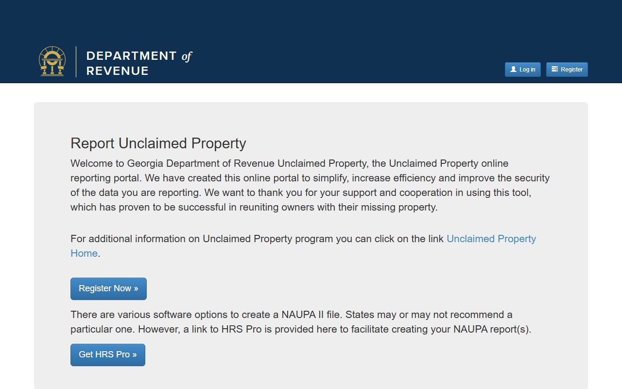 Georgia Unclaimed Money reference image